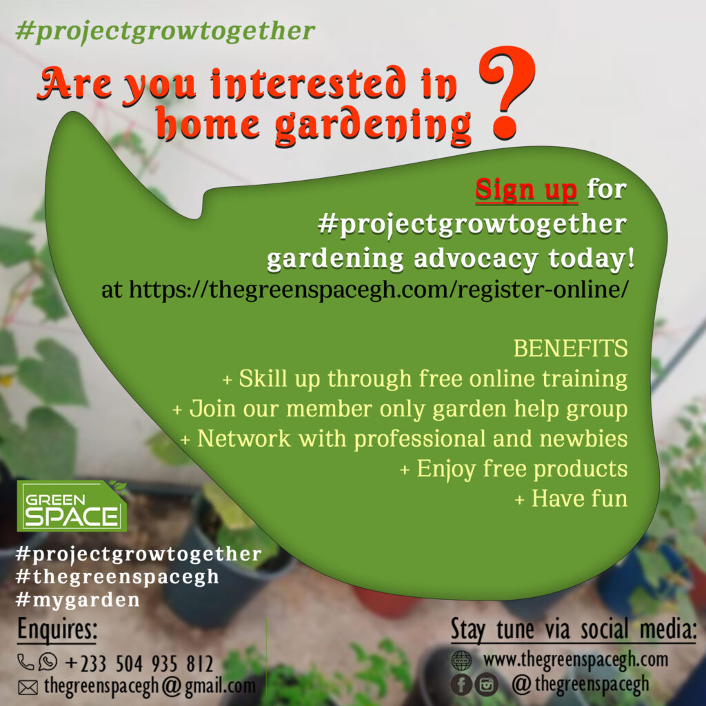 PROJECT GROW TOGETHER GARDENING CHALLENGE, REGISTER NOW